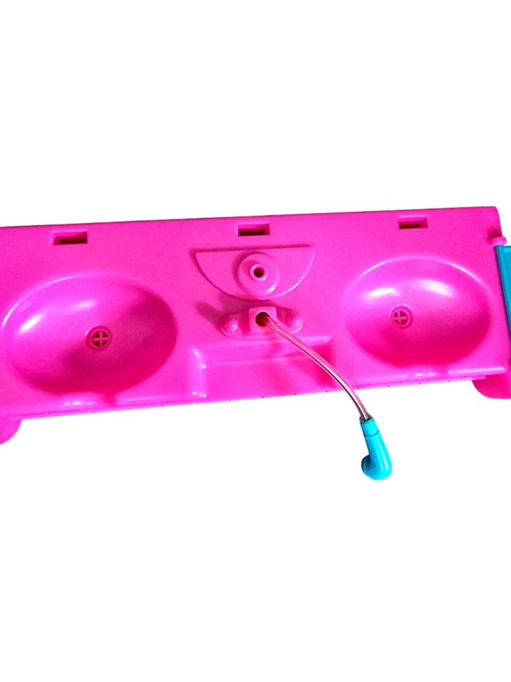 Barbie Mattel 1998 Pink & Teal Dollhouse Super Salon Sink With Fold-Out Countert